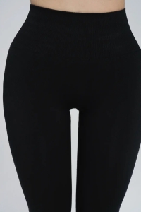 Colanți Seamless Push-Up cu Efect de Ridicare și Evidențiere a Feselor, LGS12, negru - Img 3
