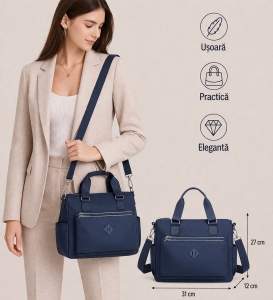 Geanta dama, Harmony GT2132, Albastru inchis - Img 2