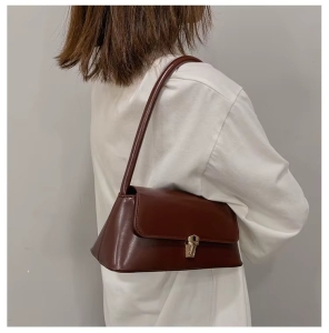 Geanta dama tip baguette,Elinore GT3989, Bordo - Img 6