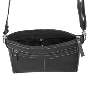 Geanta de dama, Claudie GT3880, piele naturala, Negru - Img 3