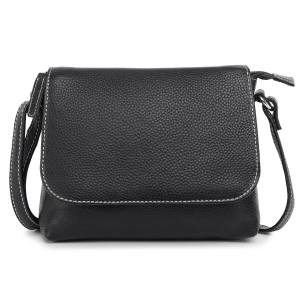 Geanta de dama, Mirabela GT3894, piele naturala, Negru