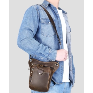 Geanta pentru barbati, Tavix GT3796, piele naturala, Negru - Img 5