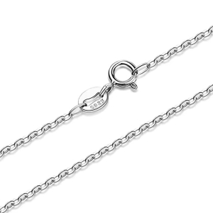 Lantisor argint 925, JW1396, placat cu rodiu - Img 2