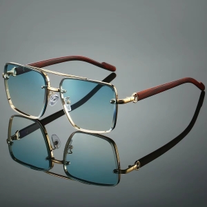 Ochelari de soare unisex, SG191, Albastru - Img 2