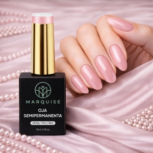 Oja semipermanenta HEMA/TPO FREE, Marquise, Nude LTS018, 15 ml - Img 2