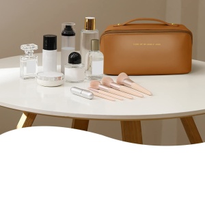 Portfard, geanta cosmetice Chabela, PT1054, Maro - Img 3