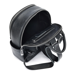Rucsac dama, Marinela GT3847, piele naturala, Negru - Img 8