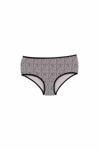 Set 5 perechi de chiloti din bumbac, pentru dama, 43500, Crem/Negru - Img 4