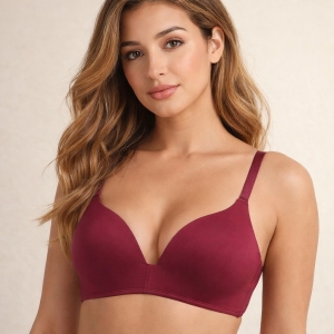 Sutien push-up, ST006, Rosu - Img 1