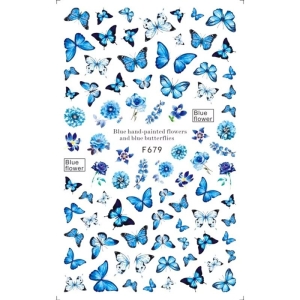 Abtibilduri unghii Marquise, STICKER28, Albastru