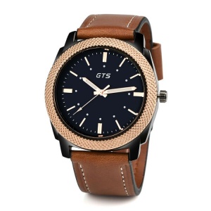 Ceas Barbatesc GTS CS670, design Fashion & Elegant, curea piele - Img 1
