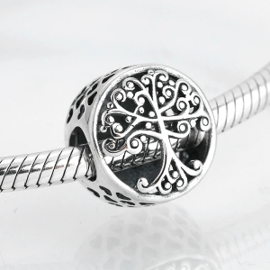 Charm/talisman argint 925, JW1138, model copac, placat cu rodiu - Img 3