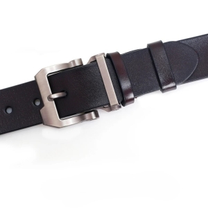 Curea pentru barbati C-156, piele naturala, Negru - Img 3