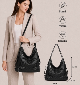 Geanta dama, Agata GT2160, Negru - Img 2