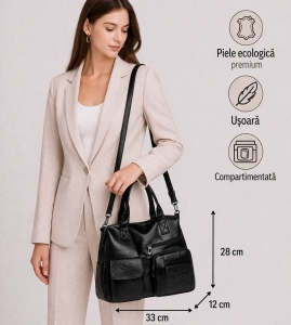 Geanta dama, Xanthe GT2530, Negru - Img 2