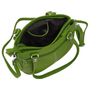 Geanta de dama, Anne GT3855, piele naturala, Verde - Img 4