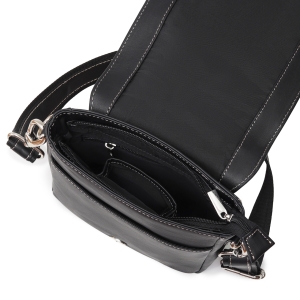Geanta de umar pentru barbati, Maxin GT3870, piele naturala, Neagra - Img 3