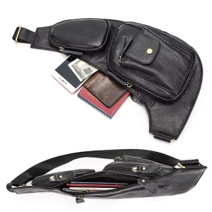 Geanta pentru barbati, Lior GT3310, piele naturala, Maro - Img 5
