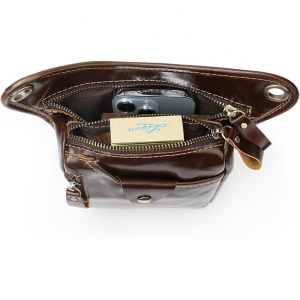 Geanta pentru barbati, Tavix GT3797, piele naturala, Maro roscat - Img 4