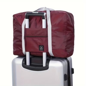 Geanta pliabila de calatorie, capacitate mare GT4022, Bordo - Img 2