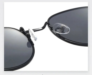 Ochelari de soare unisex, SG136, Negru/Auriu - Img 2