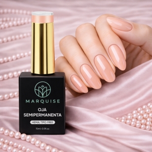 Oja semipermanenta HEMA/TPO FREE, Marquise, Nude LTS06, 15 ml - Img 2