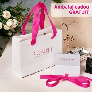 Pandantiv argint 925, JW210, model disco ball 12 mm, cu zirconiu gri metalic - Img 3
