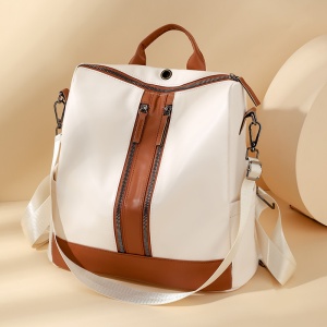 Rucsac dama Artemis GT2191, Alb/Maro - Img 6