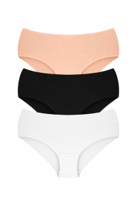 Set 3 perechi de chiloti din bumbac, pentru dama, 54100, Clasic