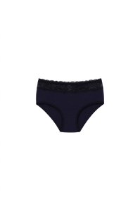 Set 5 perechi de chiloti din bumbac, cu dantela, pentru dama, 32000, Multicolor - Img 4