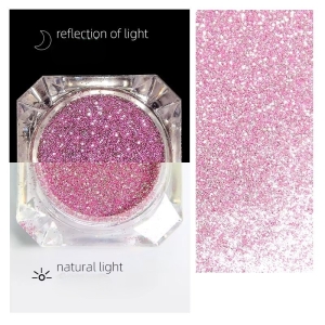 Set 9 sclipici unghii reflective Marquise, GLITTER16, Multicolor - Img 8