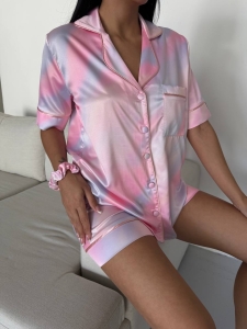 Set pijama dama din doua piese, cu nasturi – 2500134, Blush Glow - Img 7