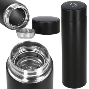 Termos Inteligent din Inox, cu Afișaj LED, 500 ml, TRM04, Albastru - Img 11