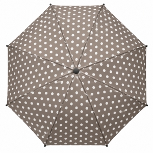 Umbrela pliabila pentru ploaie, 8 spite, diametru 97 cm, UMB064, Maro cu buline - Img 2