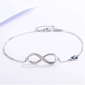 Bratara din argint 925 pentru dama, JW1846, model infinit, placata cu rodiu