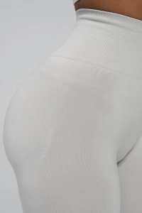 Colanti sport fara cusaturi, cu efect push-up, LGS11, gri deschis - Img 2