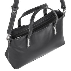 Geanta dama, Caelia GT3860, piele naturala, Negru - Img 4