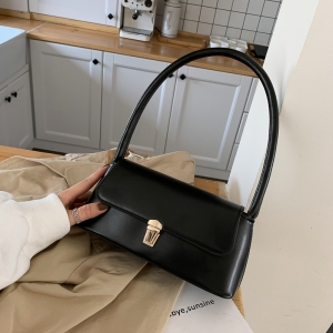 Geanta dama tip baguette,Elinore GT3988, Neagra - Img 3