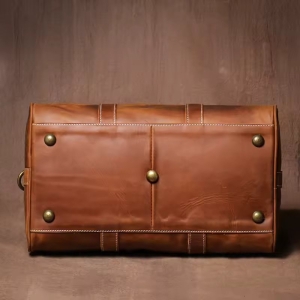 Geanta de calatorie unisex, Nyro GT3305, piele naturala, Maro - Img 7
