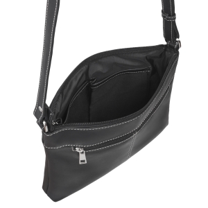 Geanta de dama, Adaline GT3884, piele naturala, Negru - Img 3