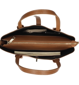 Geanta de dama, Giuly GT3788, piele naturala, Cognac - Img 3