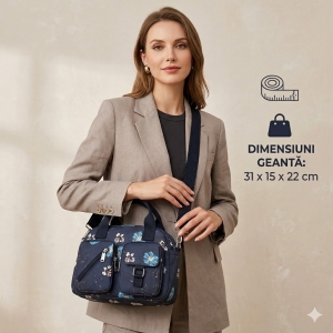 Geanta de dama, Parisa GT3010, Albastru - Img 2