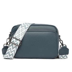 Geanta de dama, Thisbe GT2760, piele naturala, Albastru - Img 1