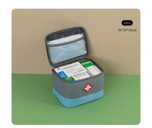 Geanta pentru medicamente si trusa de prim ajutor, Mica, GT4029, Gri / Albastru - Img 6