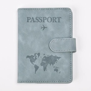 Husa pasaport unisex, Kaida PT1298, Albastru deschis - Img 1