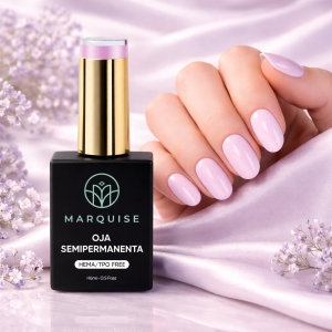 Oja semipermanenta HEMA/TPO FREE, Marquise, Pure Color JY068, 15 ml - Img 2