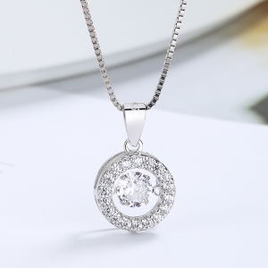 Pandantiv argint 925, JW1287, model elegant, placat cu rodiu - Img 3