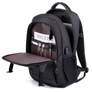 Rucsac unisex, Zerian GT3745, port USB, Negru - Img 7