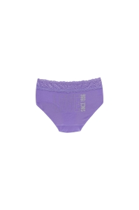 Set 5 perechi de chiloti din bumbac, cu dantela, pentru dama, 32000, Multicolor - Img 6