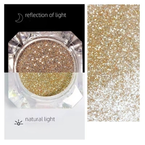 Set 9 sclipici unghii reflective Marquise, GLITTER16, Multicolor - Img 5